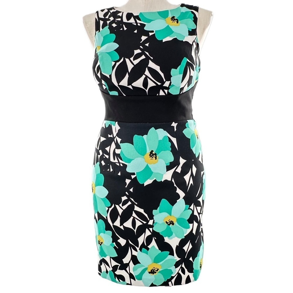 I.N studio womens dress size 14 multicolored floral pencil corp core career - Picture 11 of 11
